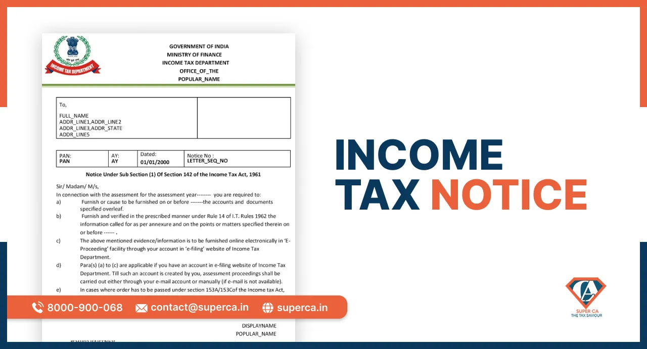 How To Check Income Tax Notice?